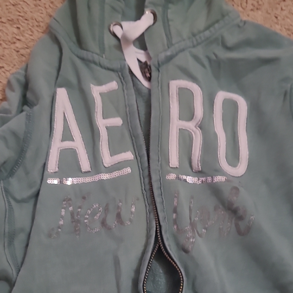 Vintage Aero New York Green Hoodie
